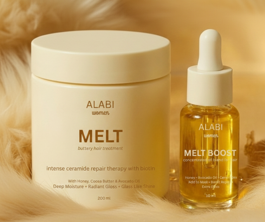 Ceramide & keratin hair mask and booster oil set