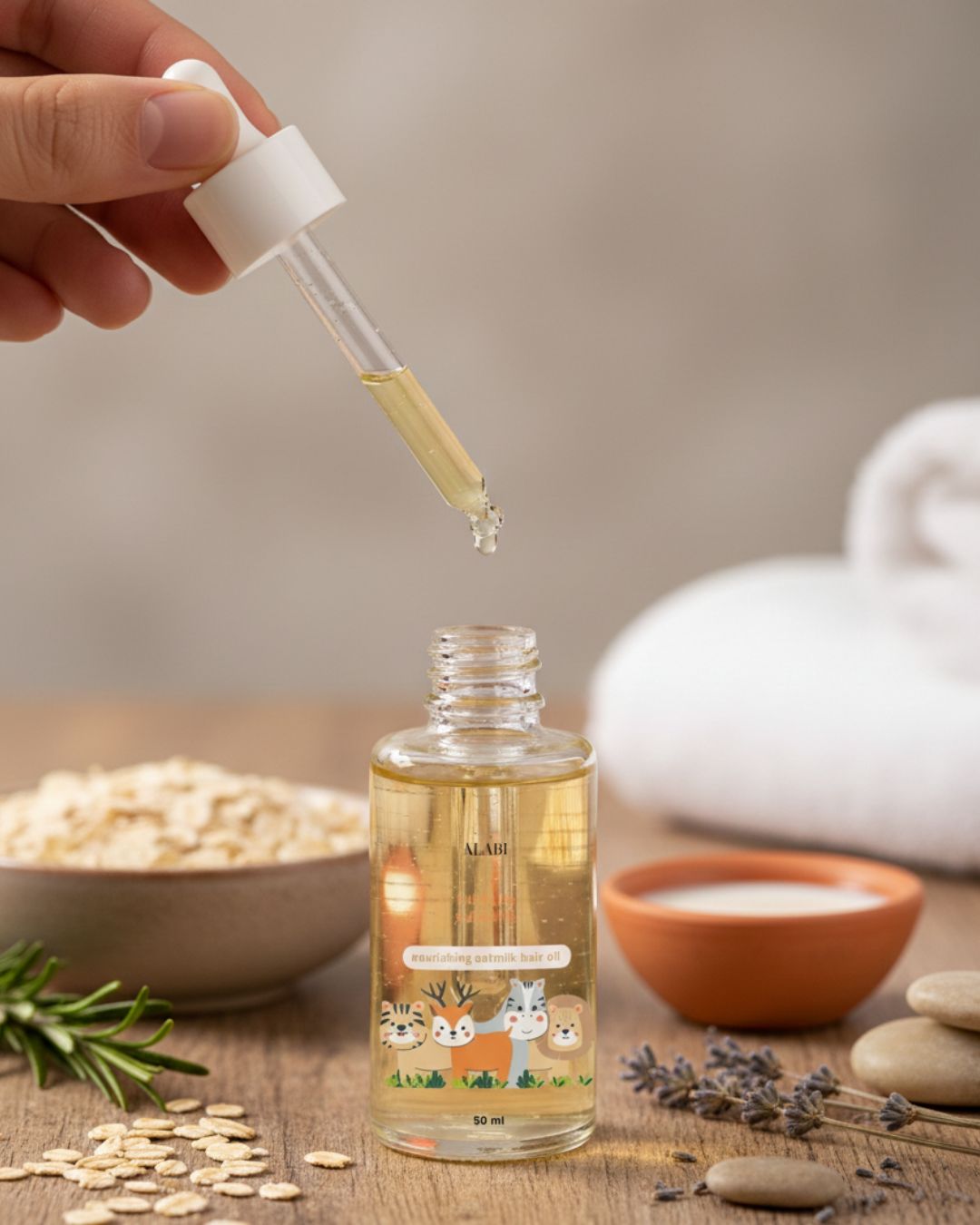 nourishing oatmilk hair oil