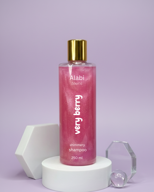 Starwberry and raspberry shimmery shampoo