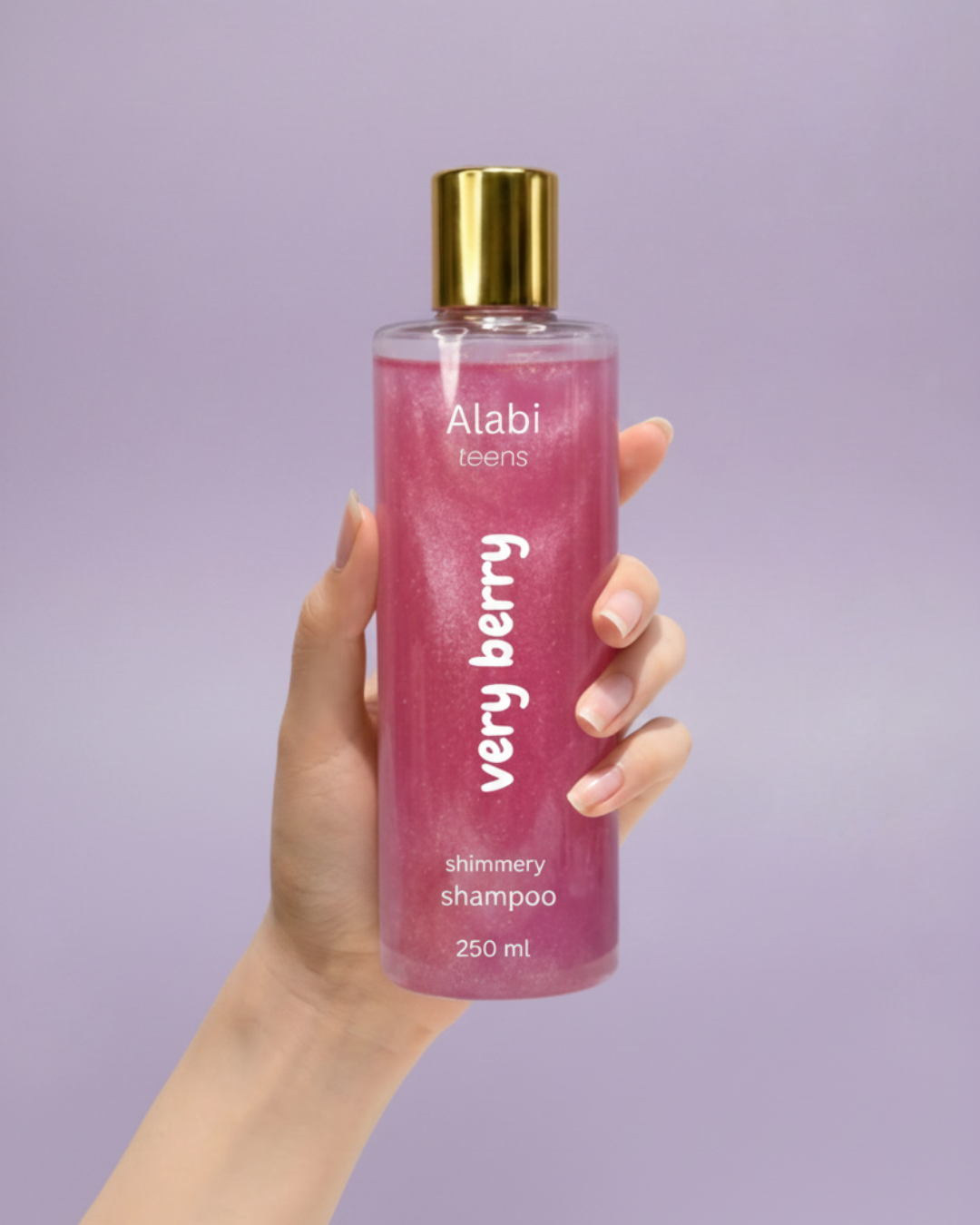 Starwberry and raspberry shimmery shampoo